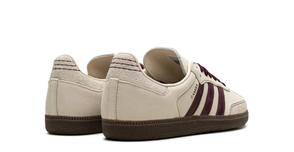 Adidas Samba OG "Wonder White/Maroon"