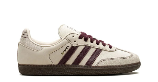 Adidas Samba OG "Wonder White/Maroon"