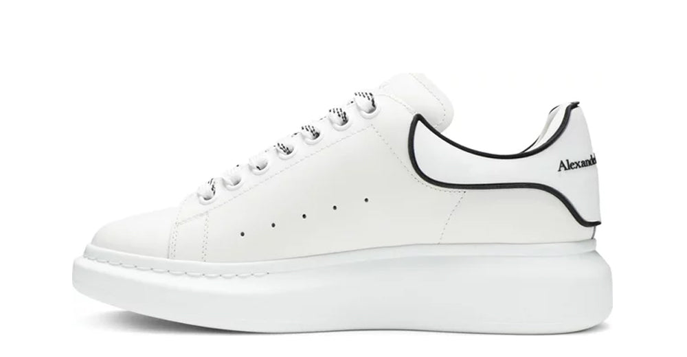 Alexander mcqueen white discount with black outline