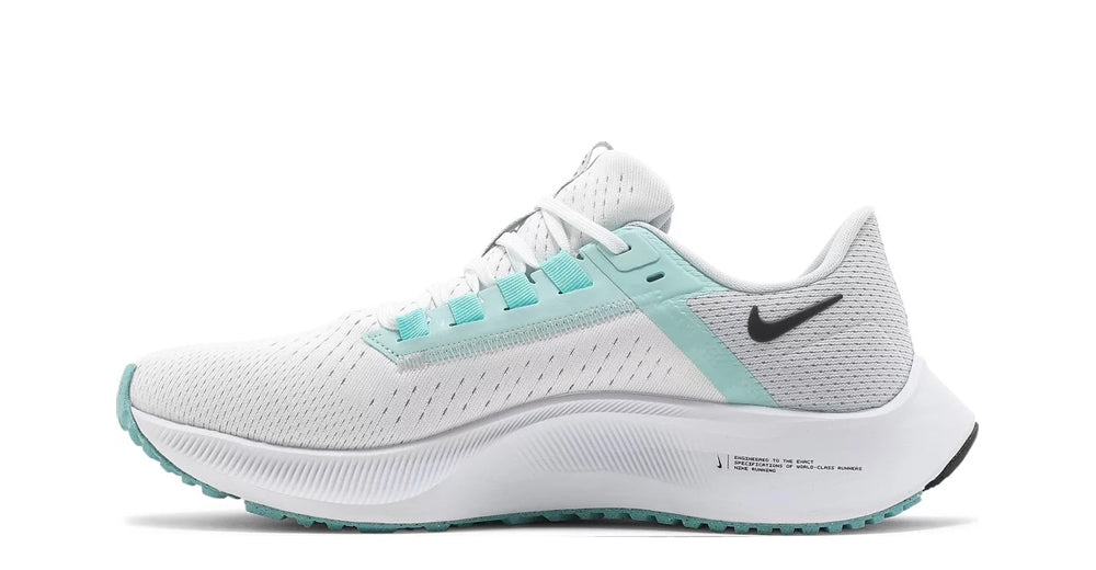 Nike Air Zoom Pegasus 38 Running shoes (White/Oil Grey/Aurora Green)