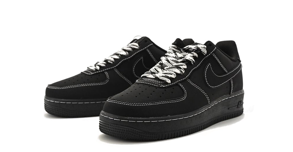 Nike Air Force Black with White stitches