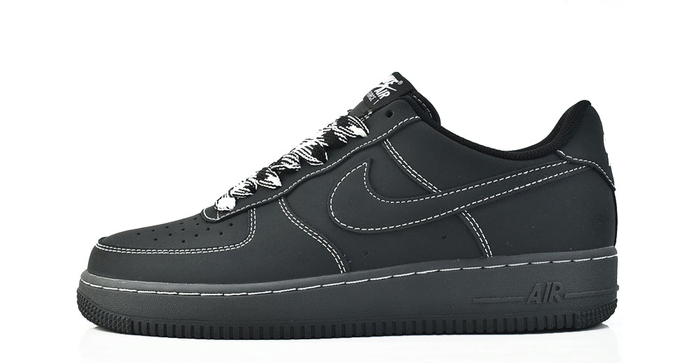 Nike Air Force Black with White stitches