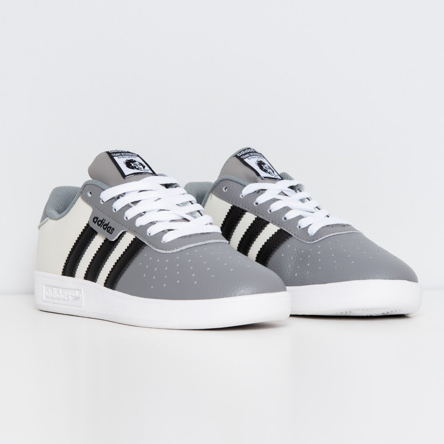 Adidas Cross Court Gray / Black / White